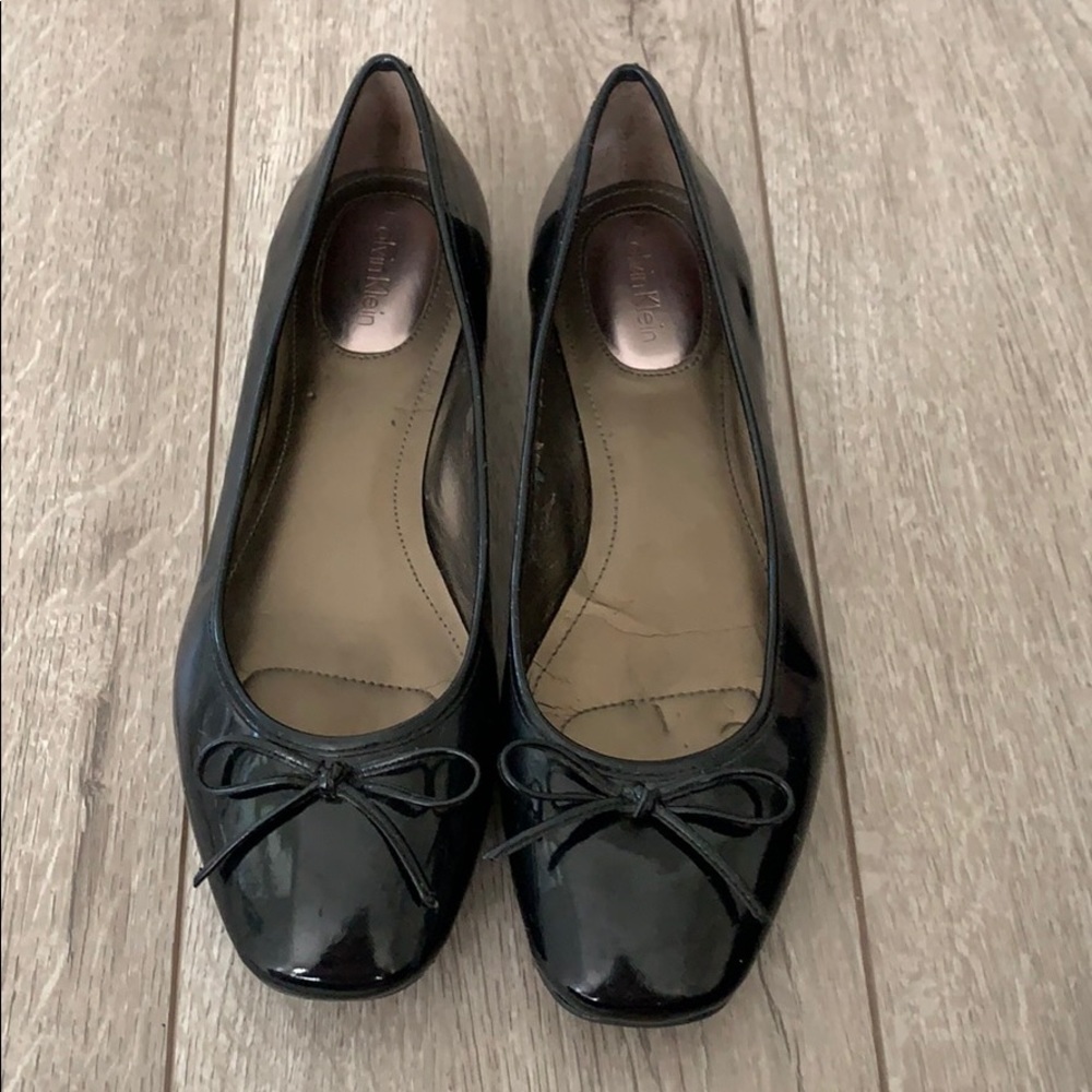 Calvin Klein black flats size 7